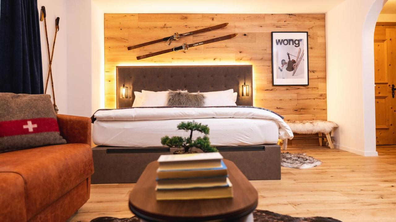 Wunderstay Alpine 16 Chic Studio Central Location Klosters-Serneus Exterior foto
